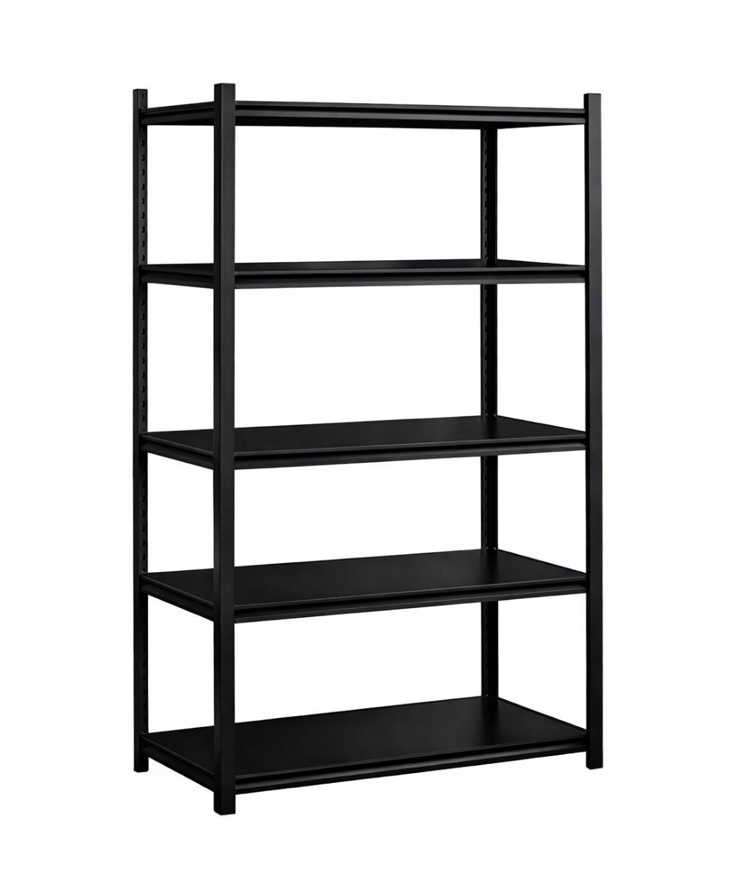 Regał metalowy magazynowy 200x120x40 cm 5 półek 200 kg/półka czarny