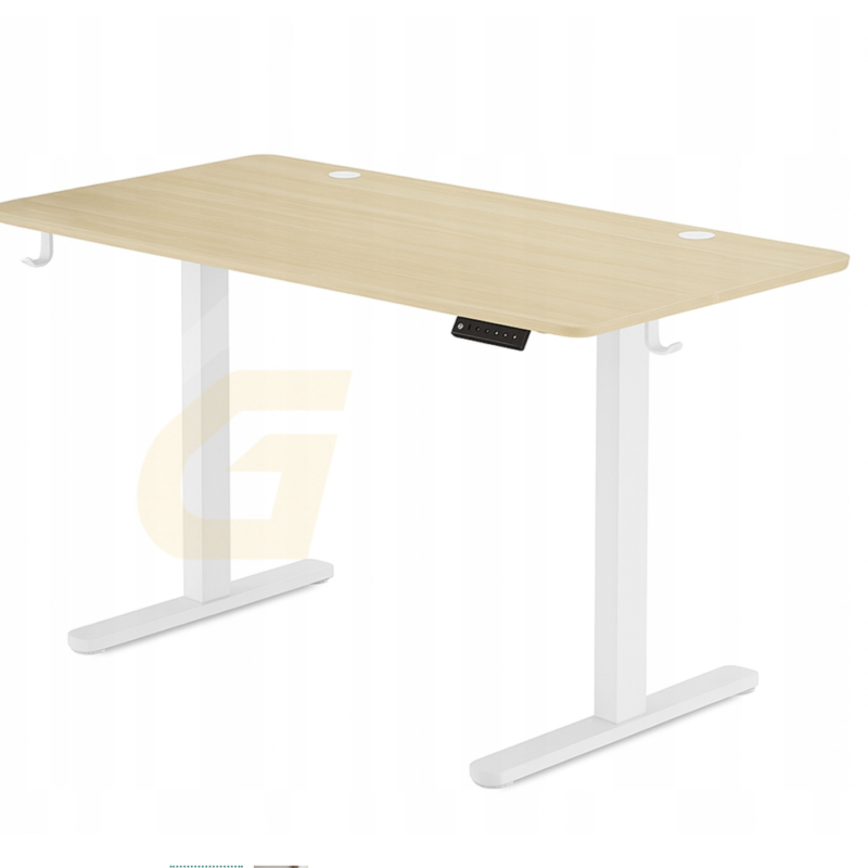 Biurko Elektryczne Regulowane 120x60cm Ergonomiczne z pamięcią 72-118cm naturalne